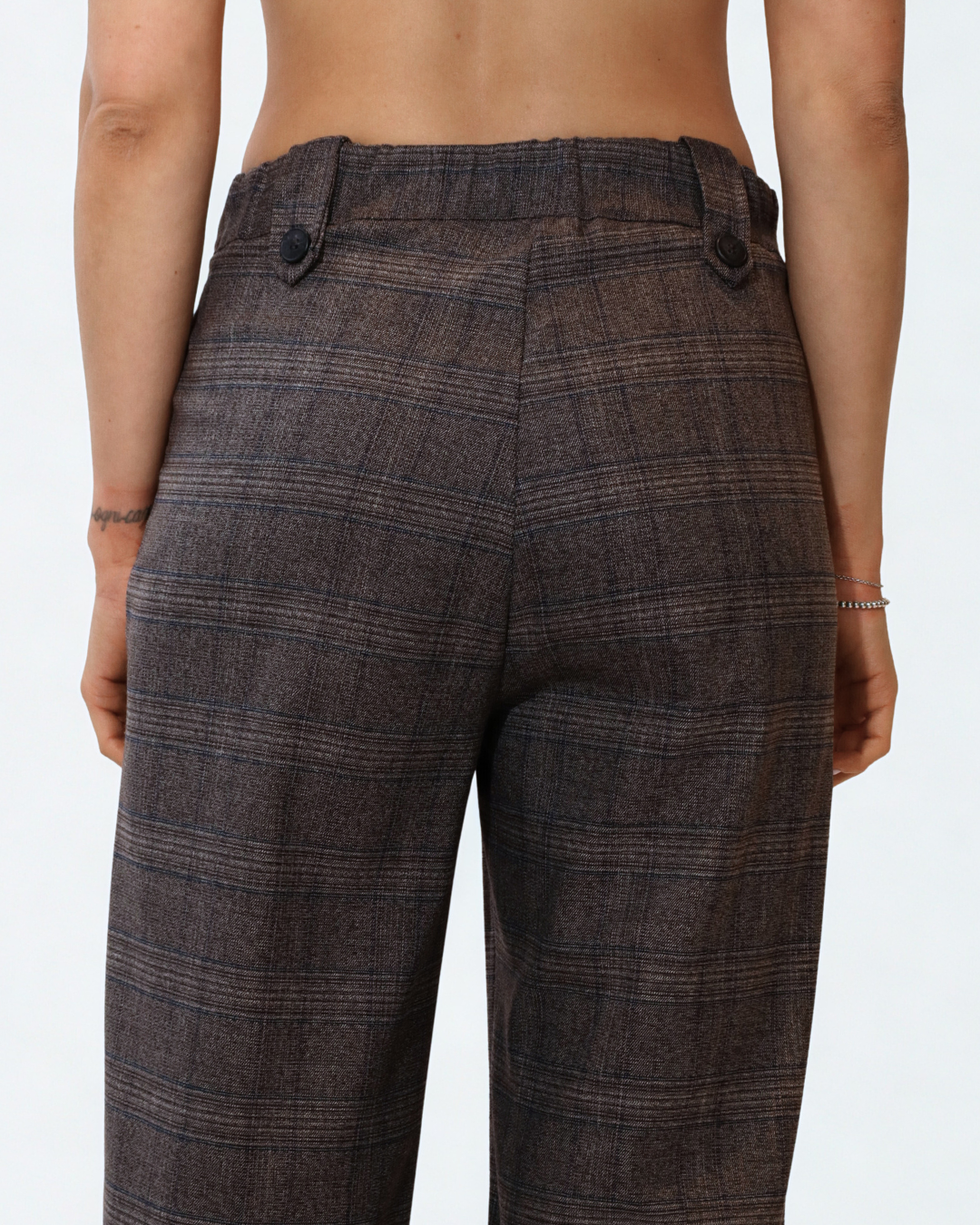 Pantalone dritto Quadri