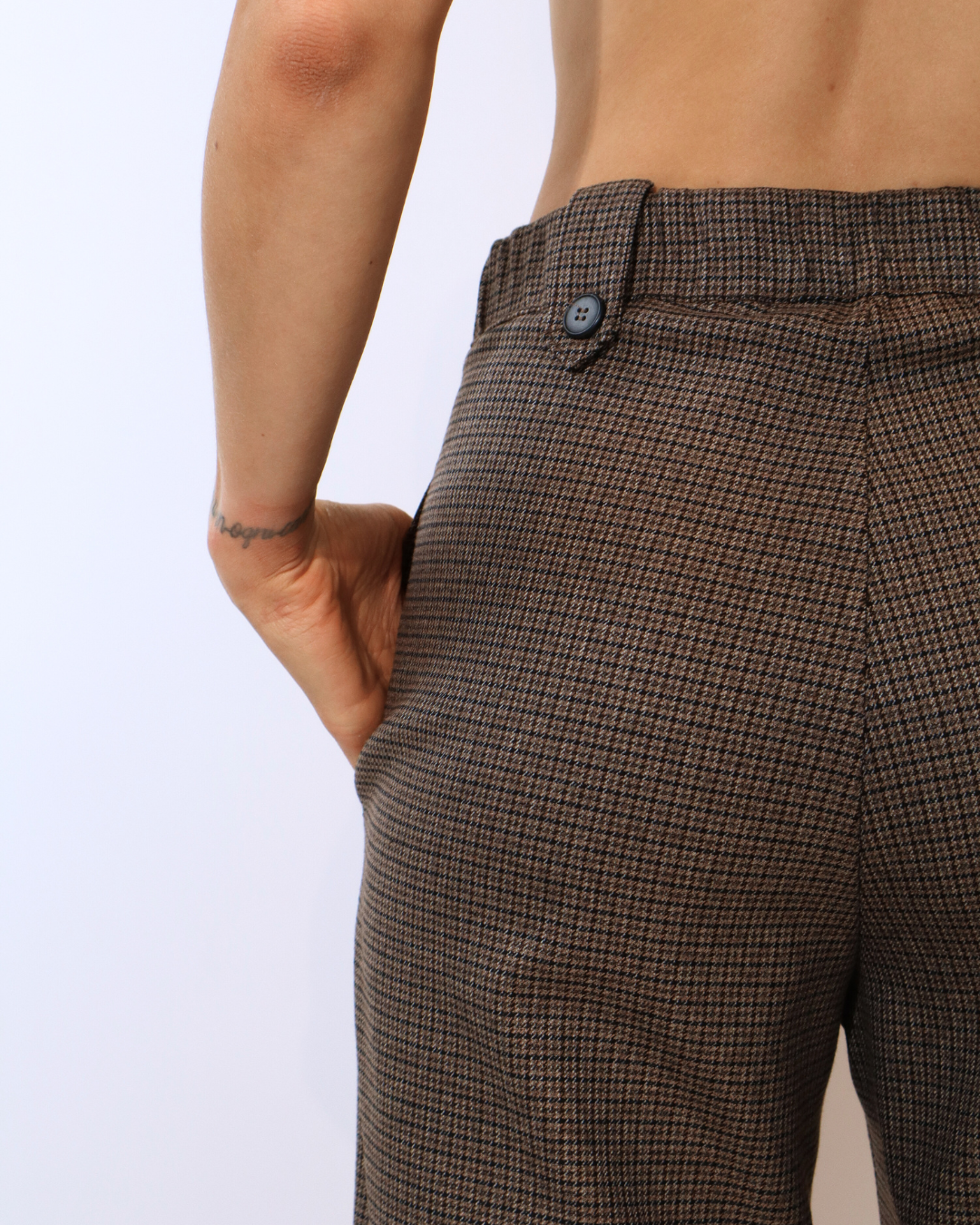 Pantalone dritto Quadretti