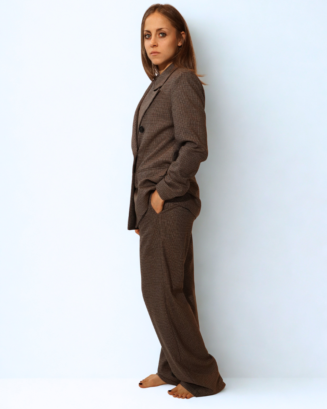 Pantalone dritto Quadretti