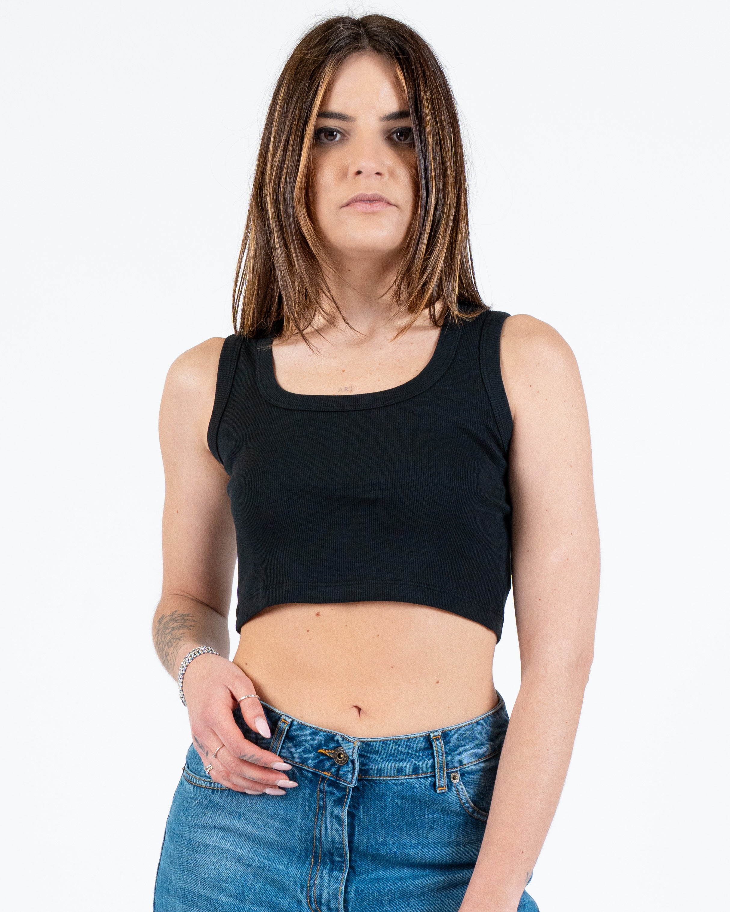 Top corto costina