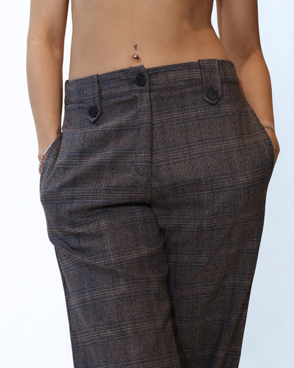 Pantalone dritto Quadri