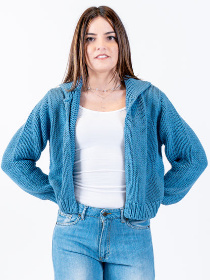 Bomber tricot aperto