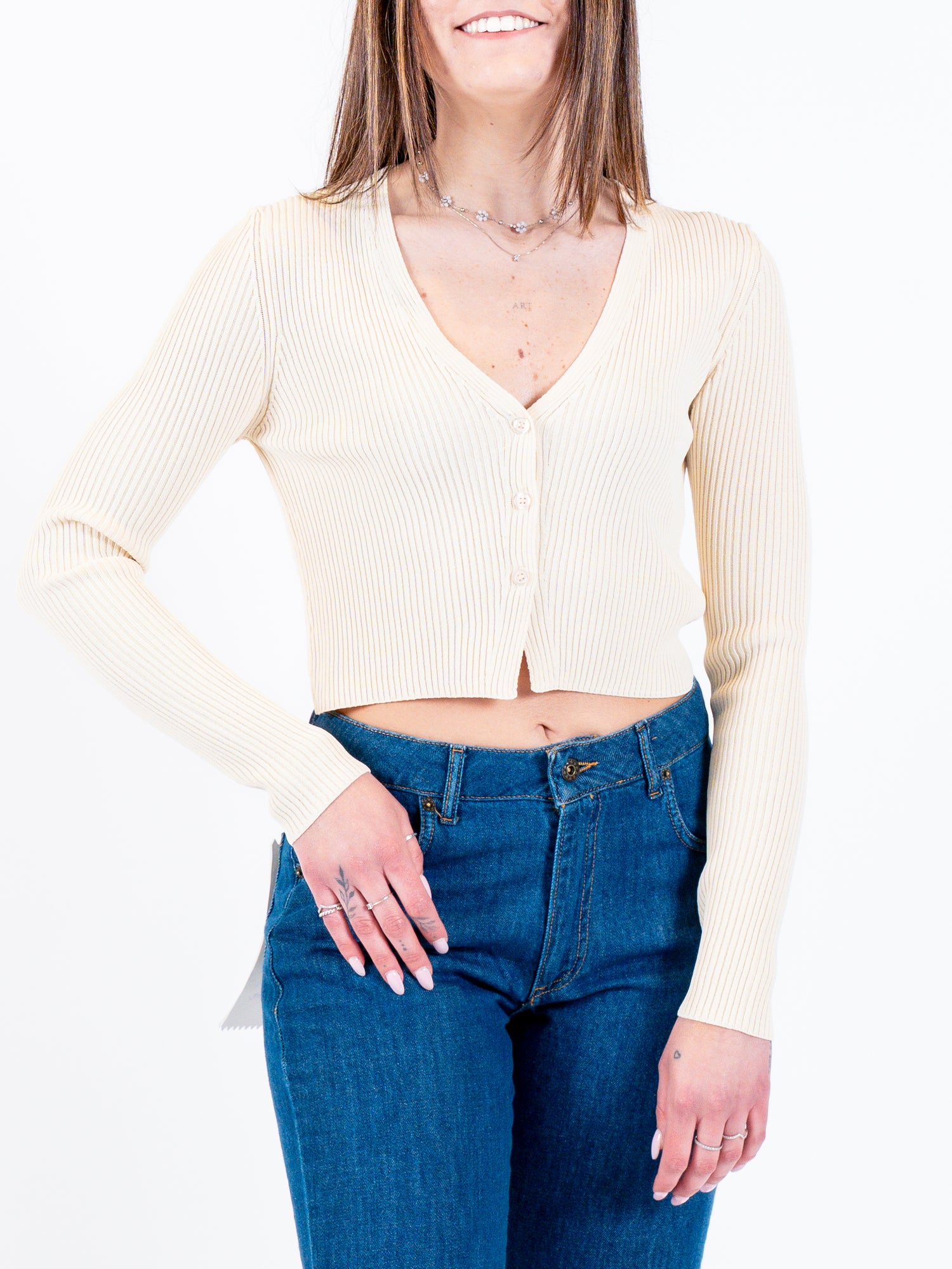 Cardigan cropped costine