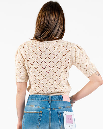 Maglia sbuffo Crochet