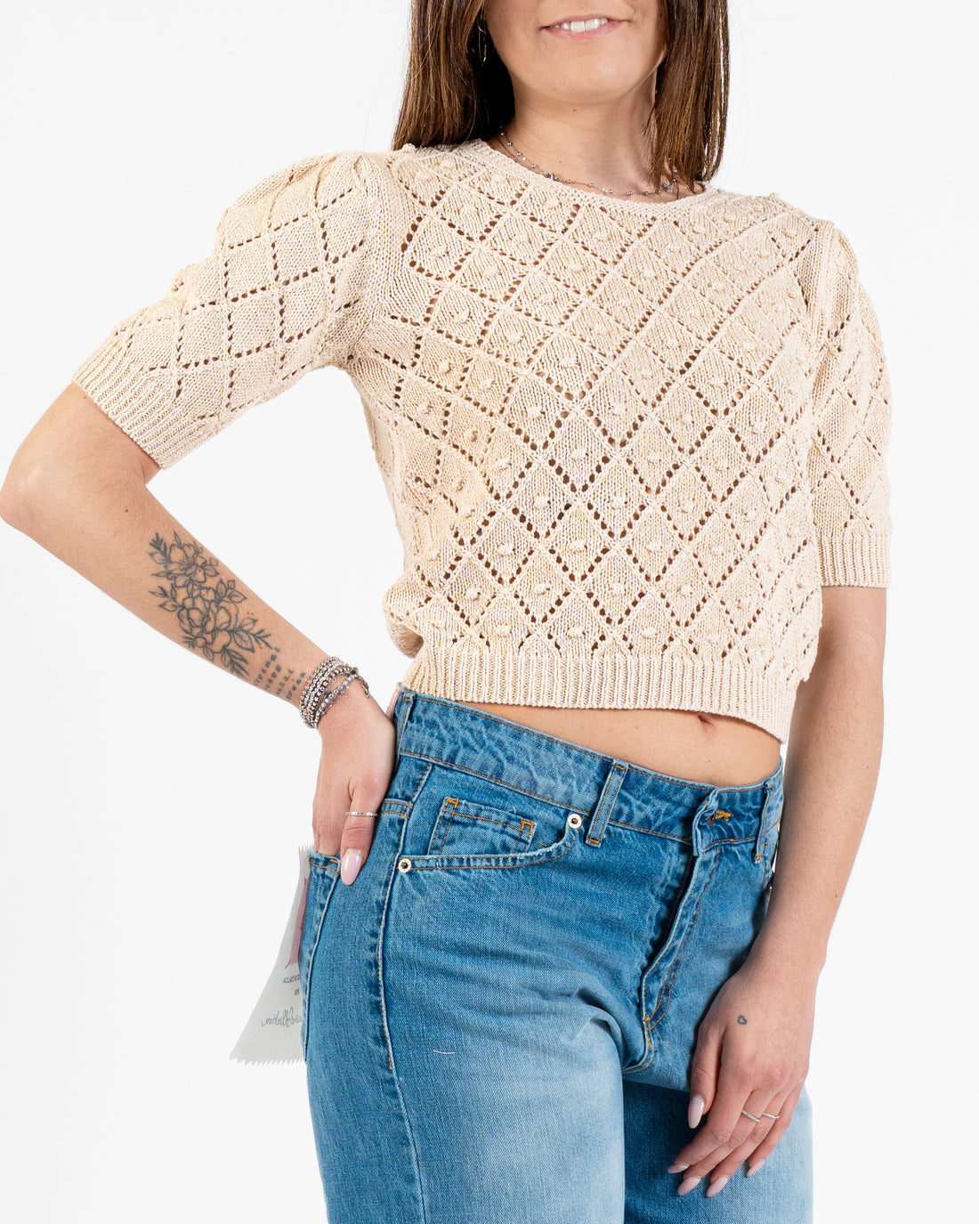 Maglia sbuffo Crochet